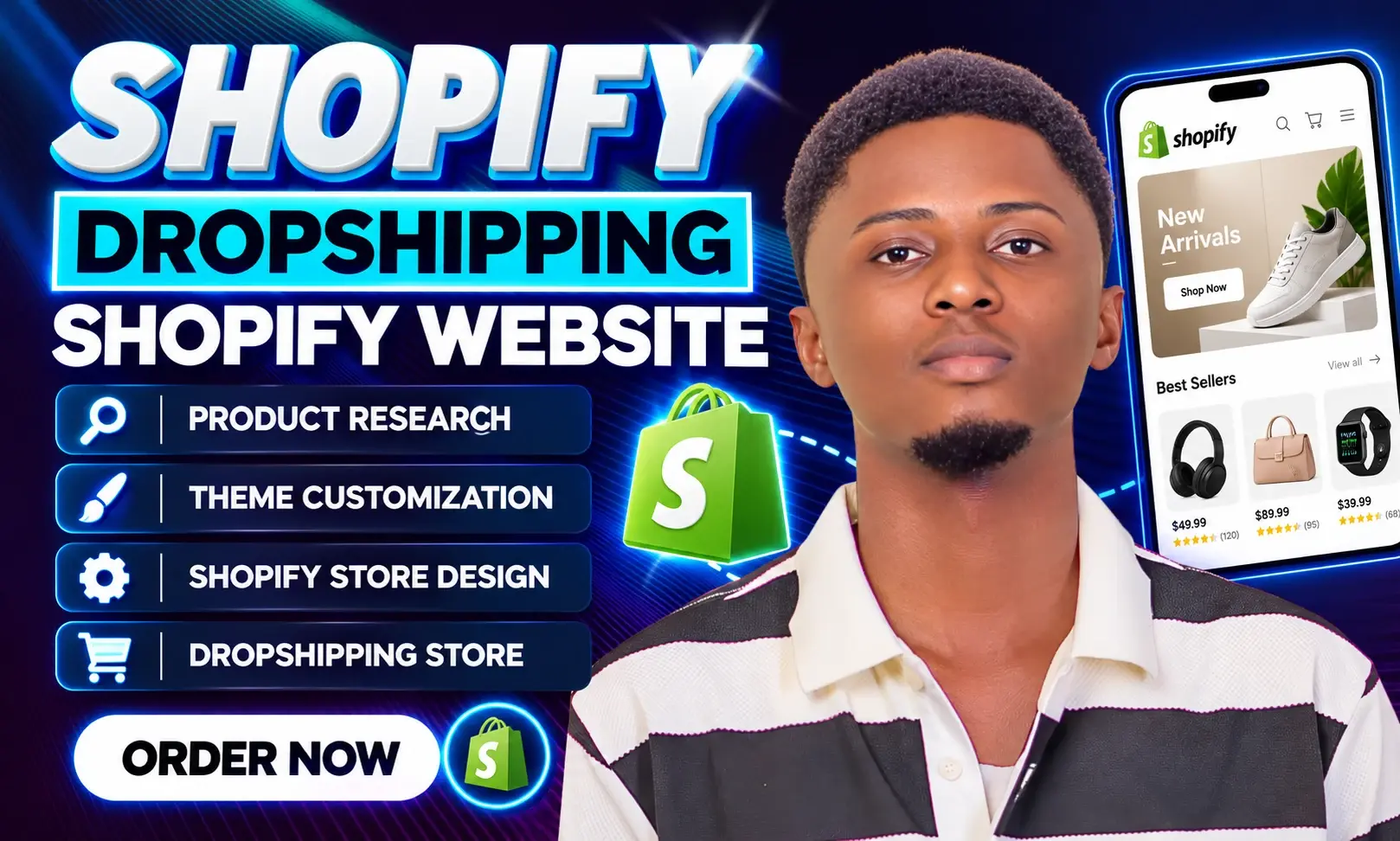 Shopify Store Design and Redesign project cover